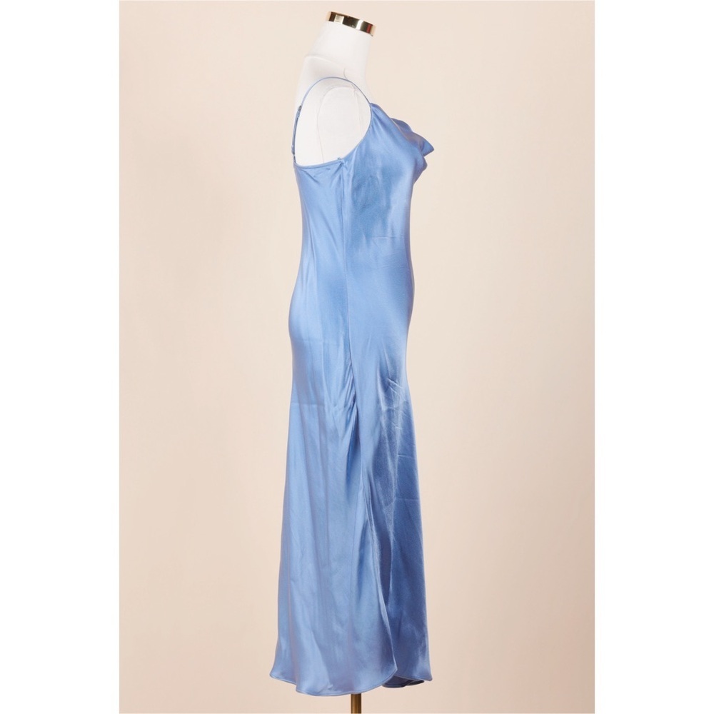 Sz S Lola Grace Silky Soft Maxi Slip Sleeveless Dress In Cinderella Blue GUC - Picture 2 of 4